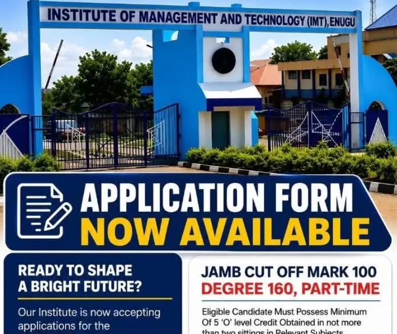 Apply for IMT Post UTME 2026/2026 as Application Portal Opens