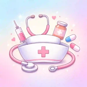 Simple nursing symbol illustration representing nursing schools without JAMB in Nigeria