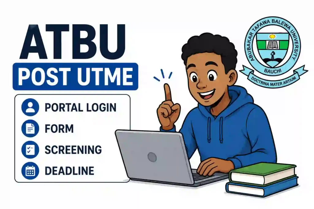 ATBU Post UTME 2026: Portal Login, Form, Screening and Deadline