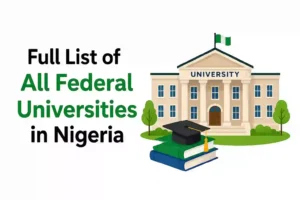 Full List of All Federal Universities in Nigeria (2026 Updated)