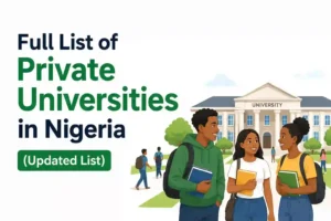 Full List of Accredited Private Universities in Nigeria in 2026