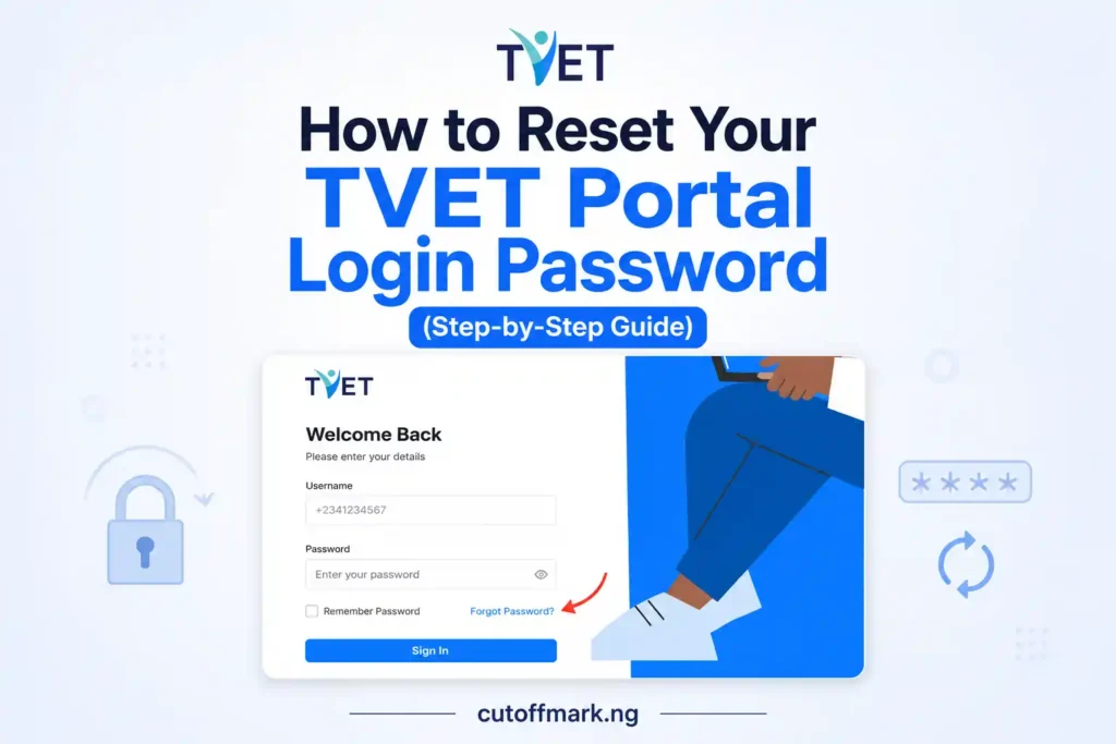 How to Retrieve Your TVET Portal Login Password step-by-step guide